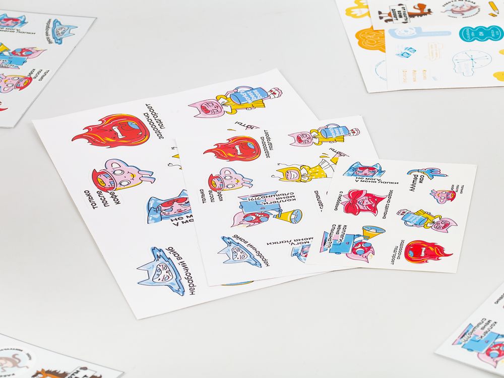 Наклейки ПВХ Sticker Pack на заказ